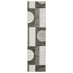 STRADA Charcoal 2' 3 X  8' Area Rug