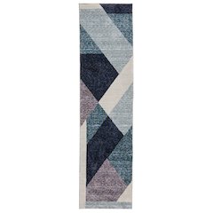 Strada Runner Size Contemporary Style Rug Blue Color