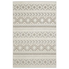 4X6 Casual Rug Made of Polypropylene, Grey color