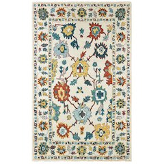 Zahra 5X8 Size Casual Style Rug Ivory Color