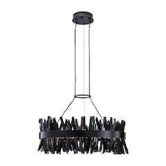Glacier 32-in (94-watt) LED Black Nickel Pendant