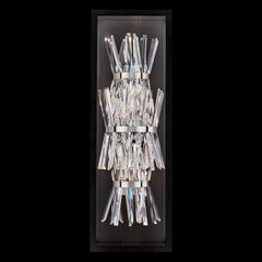 Glacier Esterno 32 in Black Fluorocarbon Outdoor Wall Sconce