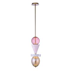 Serene Pink Jade LED Mini Pendant, Belen Kox