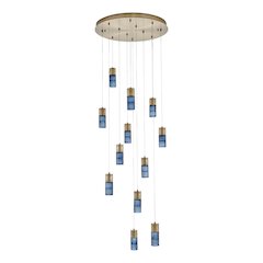 Kiriko 30-in (72-watt) LED Winter Brass Chandelier