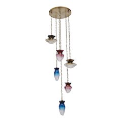 Bolsa 31-in 6 Light (40-watt) Winter Brass Chandelier
