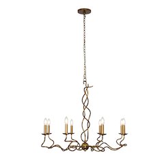 Rizo 36-in 8 Light (40-watt) Oil Rubbed Bronze Chandelier