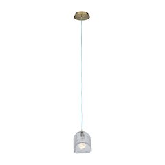 Pallina 7.5-in 1 Light (40-watt) Winter Brass Pendant