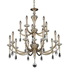Floridia (10+5) Light 2 Tier Chandelier