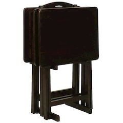 Espresso, Tray Table, Removable Tray Top, Quality Build