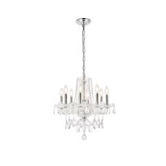 Princeton 8 light Chrome Chandelier Clear Royal Cut Crystal