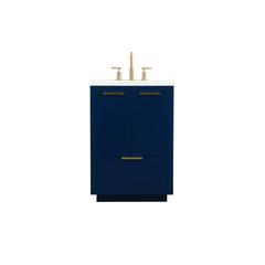 24 inch Single bathroom vanity in blue