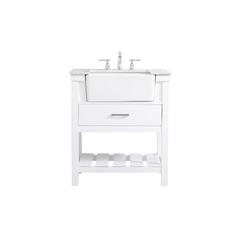 30 inch Single bathroom vanity in white