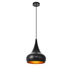 Circa Collection Pendant D11.5in H15in Lt:1 Black Finish