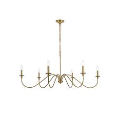 Rohan 48 inch chandelier in Satin Gold
