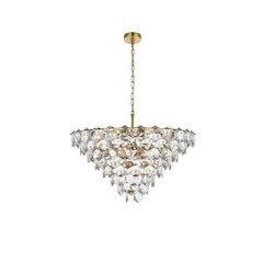 Adaline 32 Inch Chandelier In Satin Gold