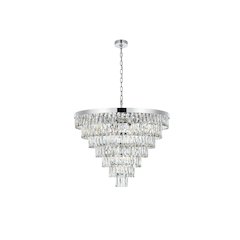 Josephine 32 Inch Round Chandelier In Chrome