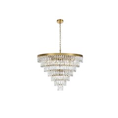 Josephine32 Inch Round Chandelier In Satin Gold