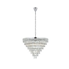 Josephine 36 Inch Round Chandelier In Chrome