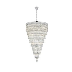 Josephine 41 Inch Rectangular Chandelier In Chrome