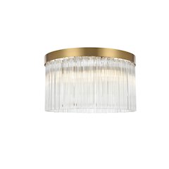 Harlow 16 Inch Flush Mount In Satin Gold