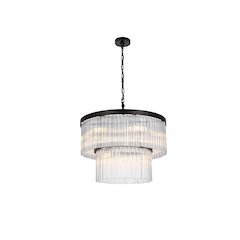 Harlow 24 inch Chandelier in Black