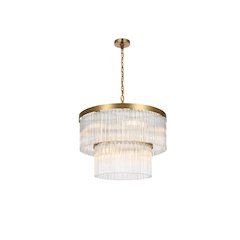 Harlow 24 inch Chandelier in Satin Gold