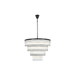 Harlow 40 Inch Chandelier In Black