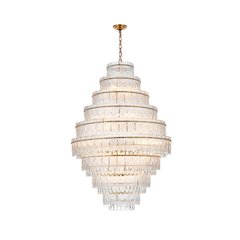 Emilia 36 inch Chandelier in Satin Gold