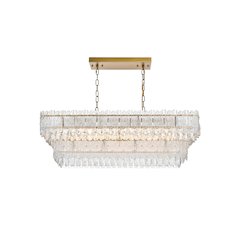 Emilia 37 inch Chandelier in Satin Gold