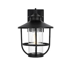 Tilton 7 inch Outdoor Pendant in Black