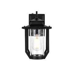 Wensley 7 inch Outdoor Pendant in Black