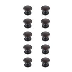 Kaid 1.2" Diameter Oil-rubbed Bronze Mushroom Knob Multipack (Set of 10)