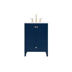 24 inch Single Bathroom Vanity in Blue