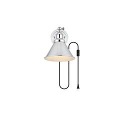 Blaise 1 light Chrome plug in wall sconce
