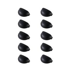 Atticus 3" Center to Center Matte Black Cup Bar Pull Multipack (set of 10)