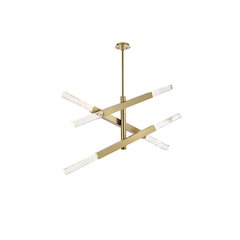 Ari 3-Bar Pendant In Satin Gold