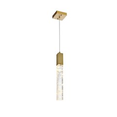 Aurora 5 inch Pendant in Satin Gold