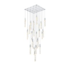 Aurora 36 inch Chandelier in Chrome