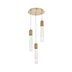 Aurora 16 inch Chandelier in Satin Gold