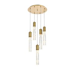 Aurora 20 inch Chandelier in Satin Gold