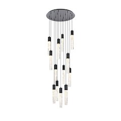 Aurora 30 inch Chandelier in Black