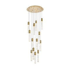 Aurora 30 inch Chandelier in Satin Gold