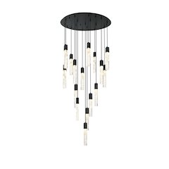 Aurora 36 inch Chandelier in Black