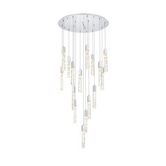 Aurora 36 inch Chandelier in Chrome