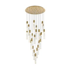Aurora 42 inch Chandelier in Satin Gold