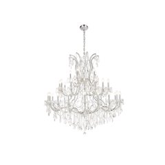 Maria Theresa 41 light Chrome Chandelier Clear Royal Cut Crystal