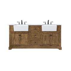 72 inch double bathroom vanity in driftwood