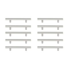 Quinn 4" Center to Center Brushed Nickel Bar Pull Multipack (set of 10)