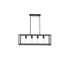 Resolute 4 light black Pendant