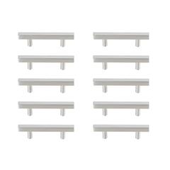 Dior 3" Center to Center Brushed Nickel Bar Pull Multipack (set of 10)